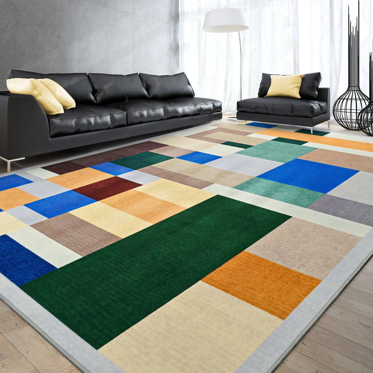 Möbius Patch-Yellow/Blue(6'x9')