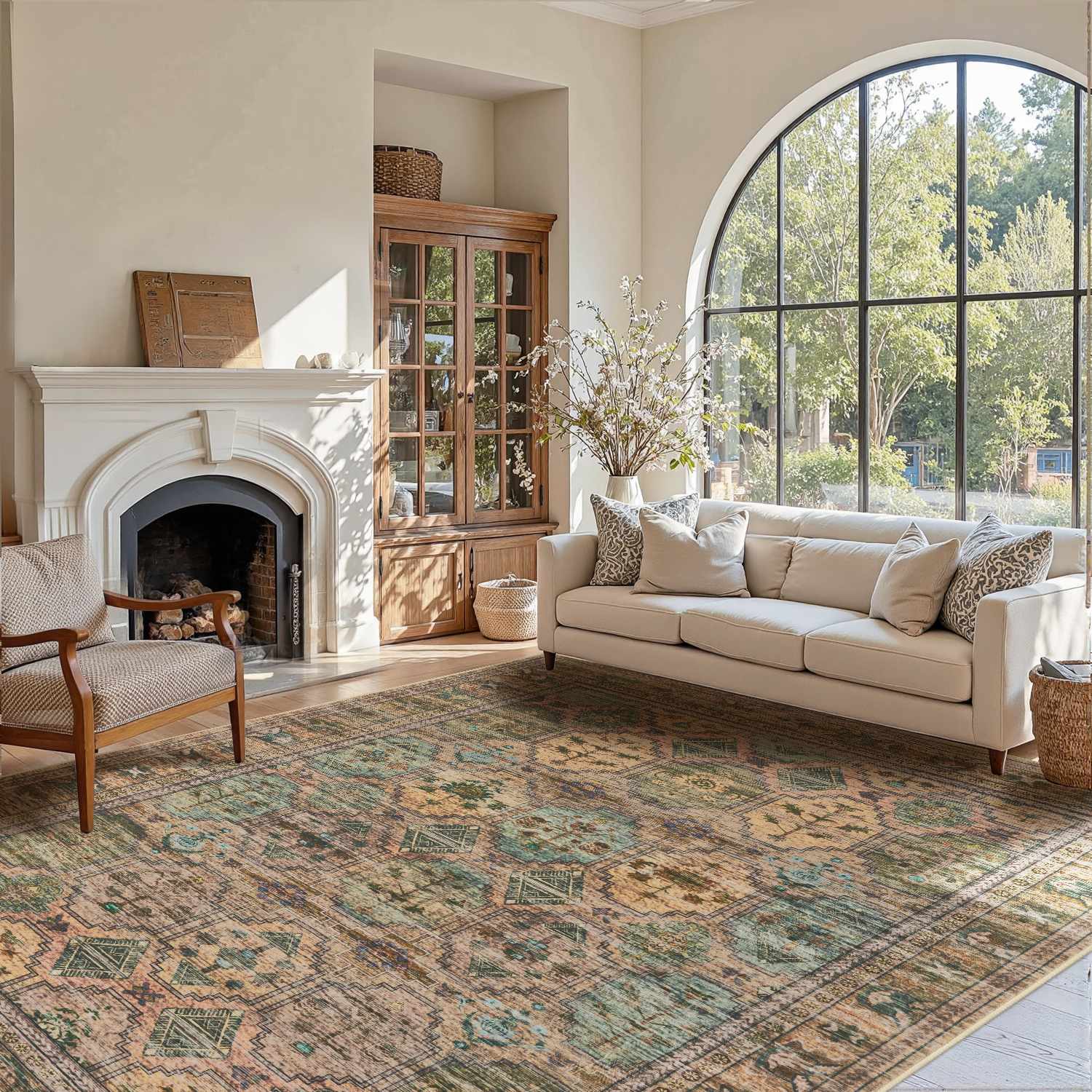 Diamond Branches-Brown(8'x10')