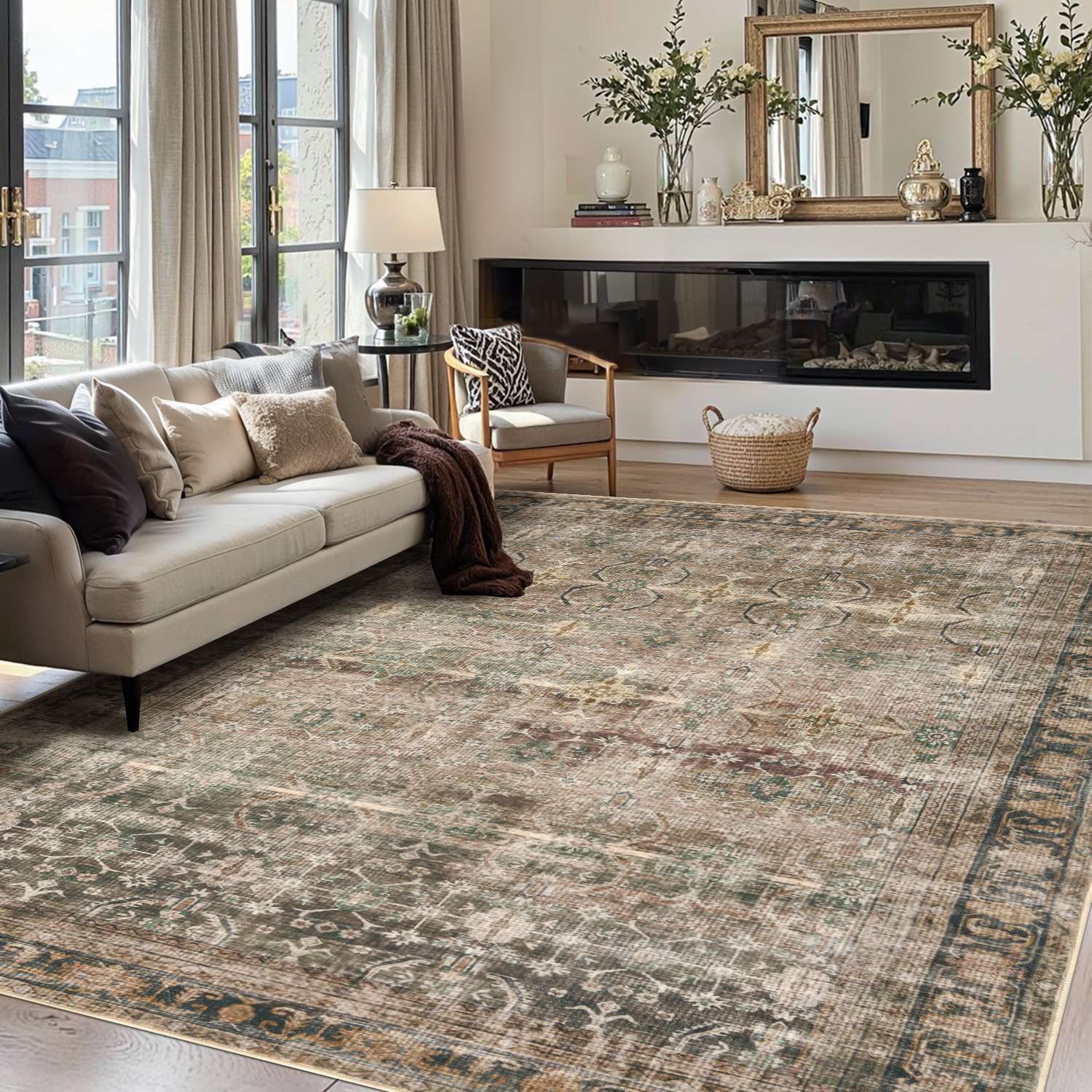 Classic Style-Brown(6'x9')