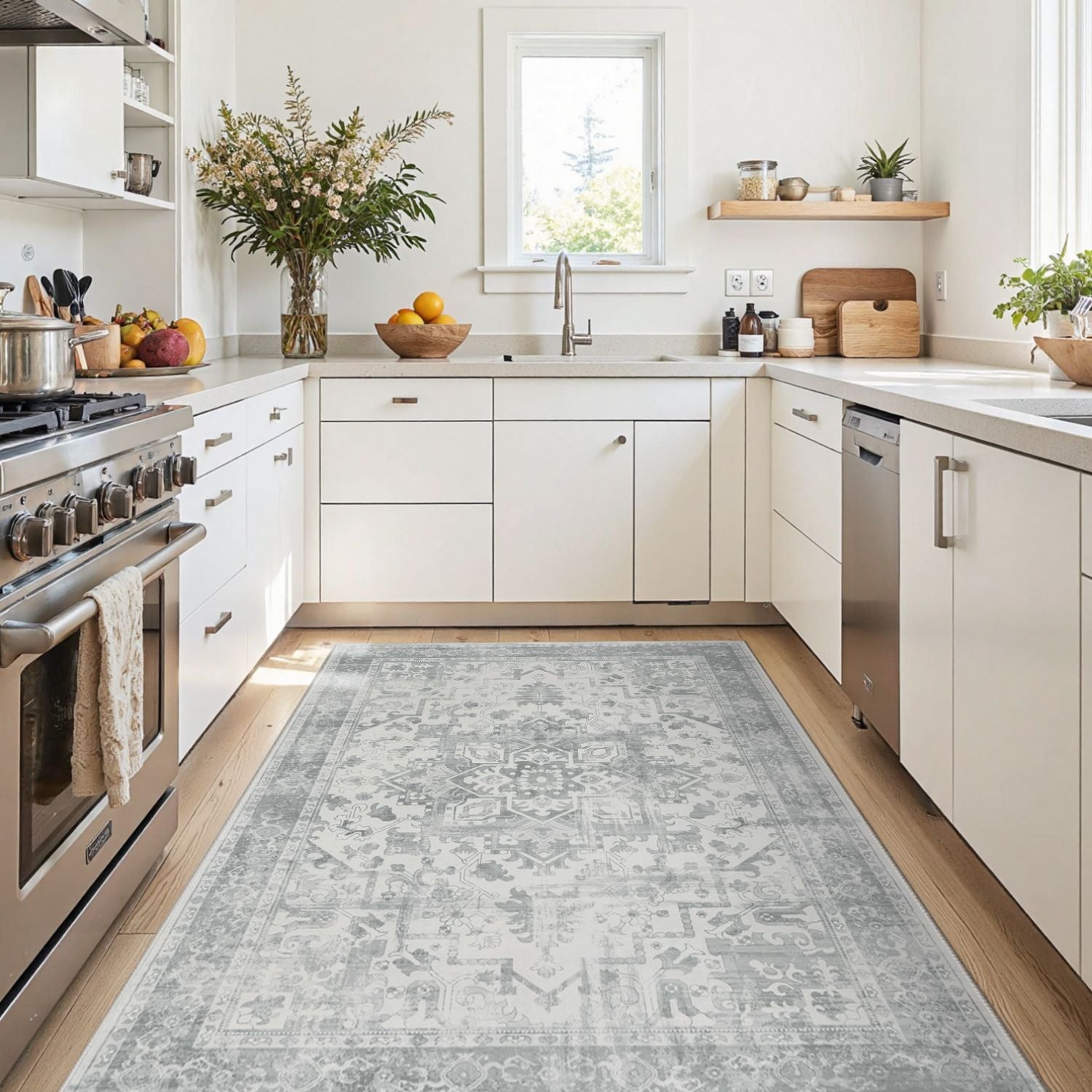 City Shadows-Grey&White(4'x6')